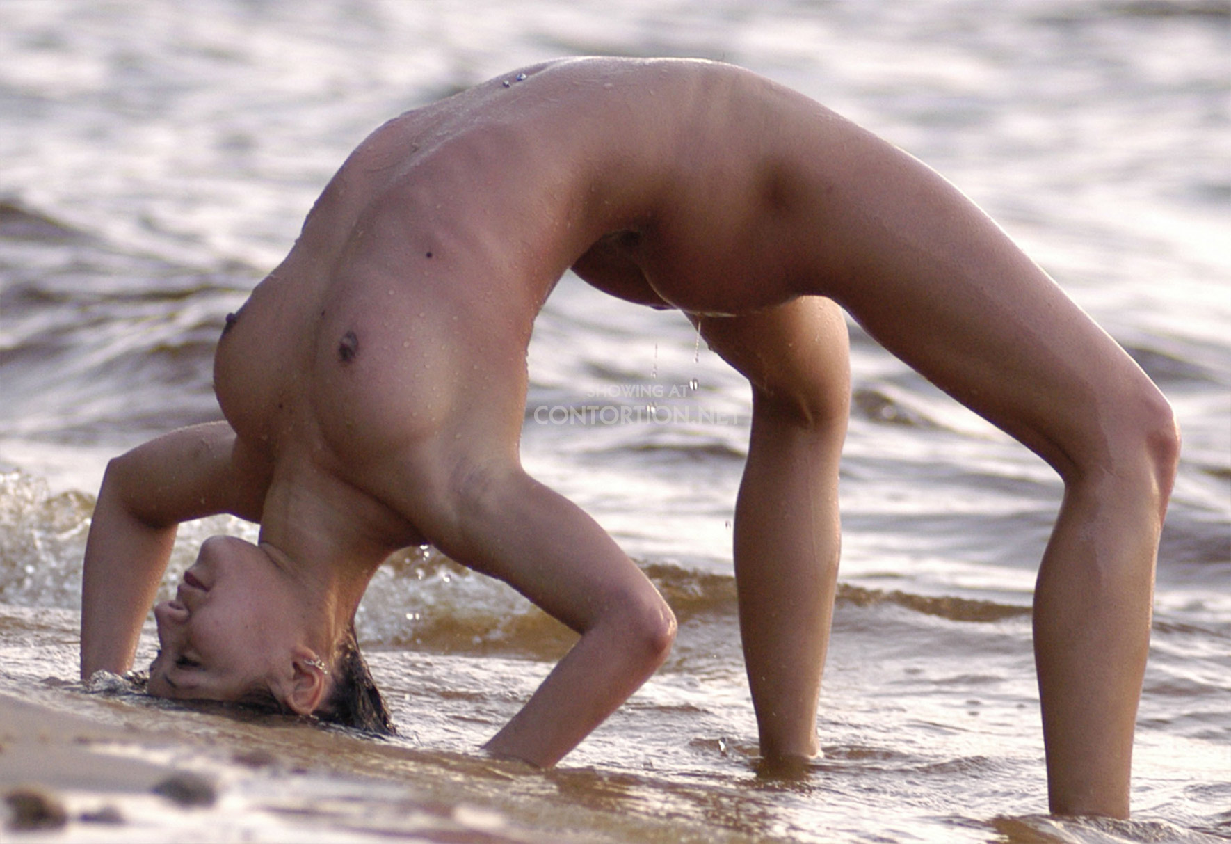 Naked flexible girl