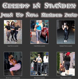 Celebrities in spandex