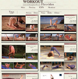 Hot yoga videos, fitness workouts, dance and ballet erotica